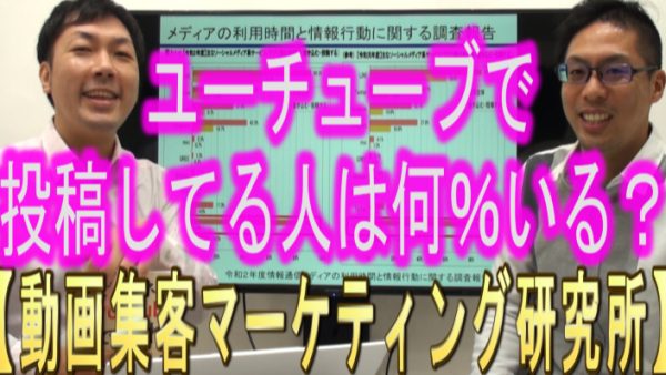 YouTubeで投稿してる人は、どれくらい居るの？