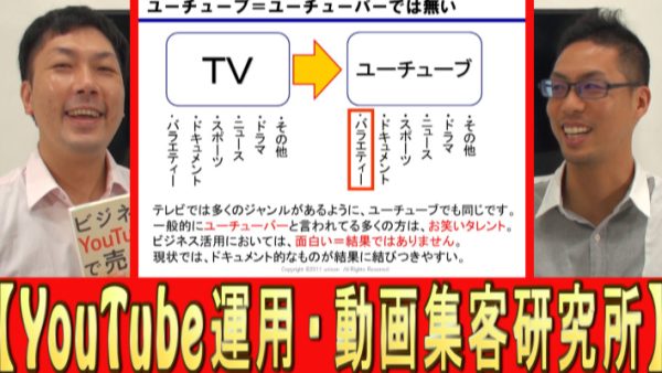 ビジネスYouTubeと、ユーチューバーの違いは？