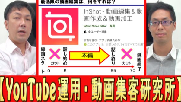 YouTube動画、最低限の編集とは？