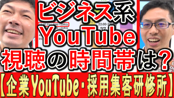 ビジネス系YouTube、視聴の時間帯は？