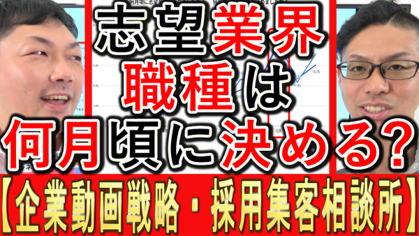 就職活動、志望業界や職種は何月頃に決定
