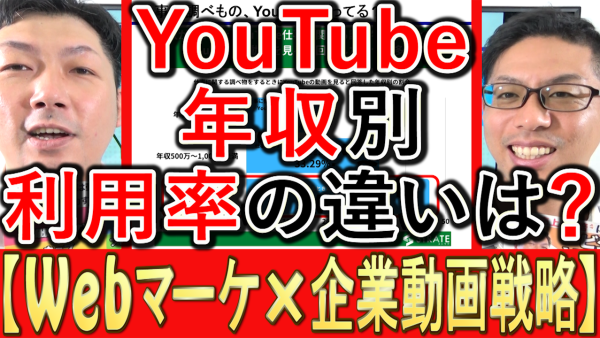 仕事でYouTubeを使ってる、年収別の利用率とは？