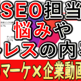 SEO担当者の悩み、ストレス調査とは？