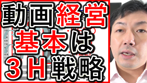 動画経営の基本は、Googleが提唱する３Ｈ戦略！