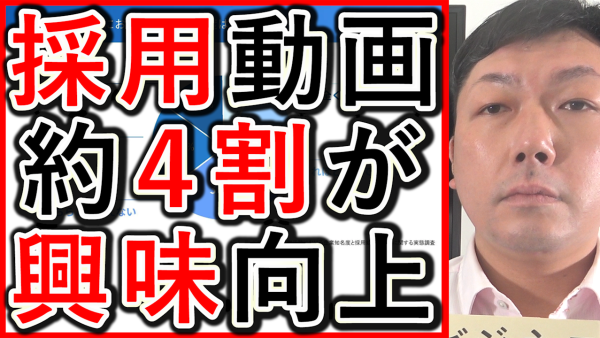 YouTubeの採用動画、約４割が興味度向上！