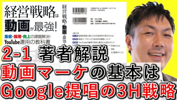 2-1 動画マーケティングの基本はGoogleが提唱している３Ｈ戦略！