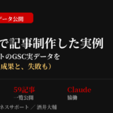 生成AIで記事制作｜Claude協働の全記録と全記事リスト